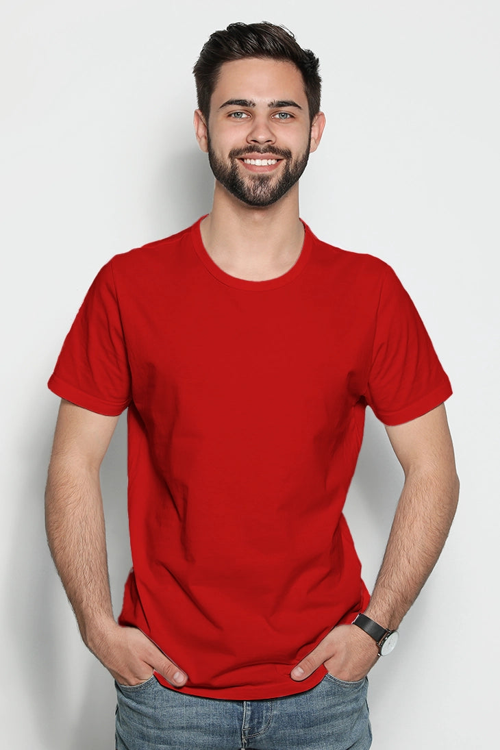 Camiseta de Elastano | Cuello Redondo | Fit Stretch