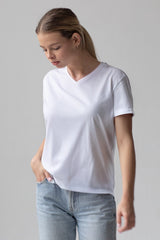 Camiseta de Polyalgodón | Cuello V | Unisex