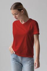 Camiseta de Polyalgodón | Cuello V | Unisex