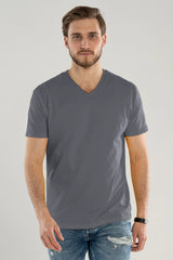 Camiseta de Elastano | Cuello V | Fit Stretch