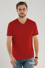 Camiseta de Elastano | Cuello V | Fit Stretch