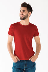 Camiseta de Polyalgodón | Cuello Redondo | Fit Slim