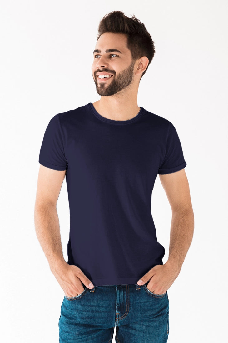 Camiseta de Polyalgodón | Cuello Redondo | Fit Slim