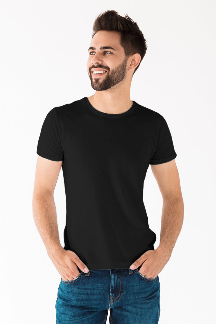 Camiseta de Polyalgodón | Cuello Redondo | Fit Slim