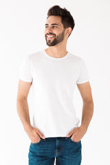 Camiseta de Polyalgodón | Cuello Redondo | Fit Slim